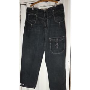 Paco Sports International Mens Jeans Size 46 Y2K Metal Fasterners On Pockets